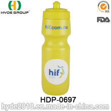 2017 Promotion BPA FREI Kunststoff Lauf Sportflasche, PE Kunststoff Sport Wasserflasche (HDP-0697)